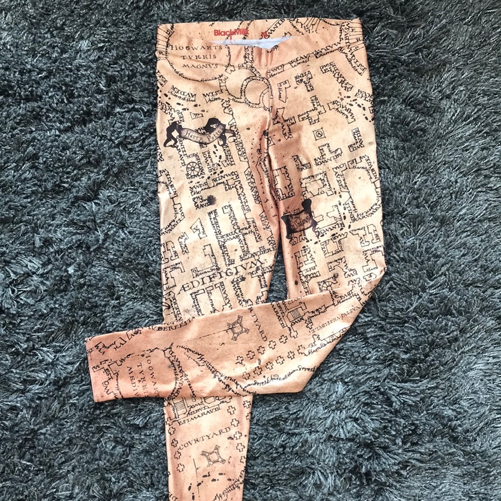BlackMilk Marauder’s Map Harry Potter Leggings